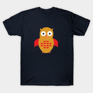 Yellow & Red Owl T-Shirt